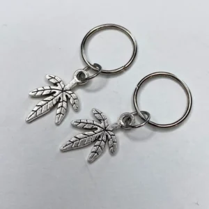 Marijuana leaves, hair accessories
