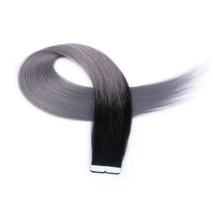 Tape In extensions - Balayage black/grey