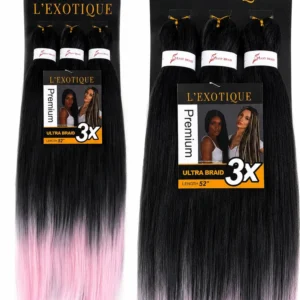 L’Exotique Premium Ultra Braid 3in1 nr T1b/Pink#
