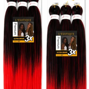 L’Exotique Premium Ultra Braid 3in1 nr T1b/Red#